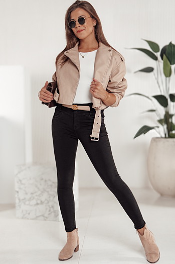 Ženske kavbojke SKINTRA skinny black Dstreet UY2218