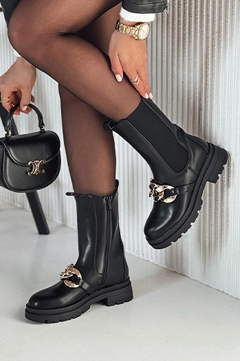 Ženski škornji NIGHTWALK black Dstreet ZY0492