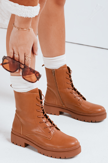 Ženski vrečasti škornji STYLOBOSS camel Dstreet ZY0520