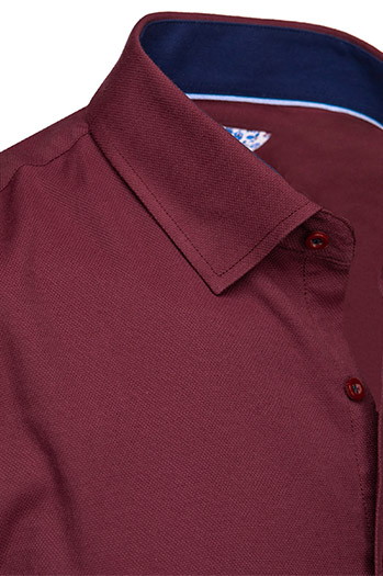 Moška majica z dolgimi rokavi bordo barve Dstreet DX2603