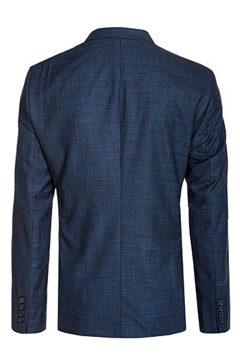 Moški enonadstropni blazer v indigo barvi Dstreet MX0622
