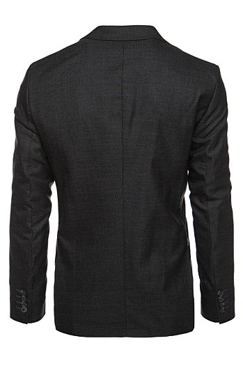 Moški enonadstropni blazer črne barve Dstreet MX0626