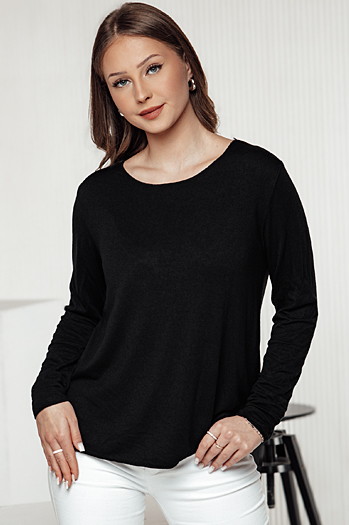 Ženska bluza LUCERIA z obeskom črna Dstreet RY2674