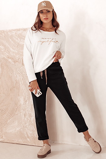 Ženske hlače COMFYSTY black Dstreet UY2296