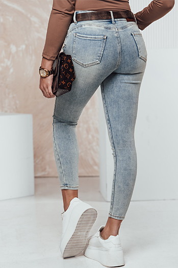 Ženske hlače iz džinsa CURVEON push up blue Dstreet UY2309