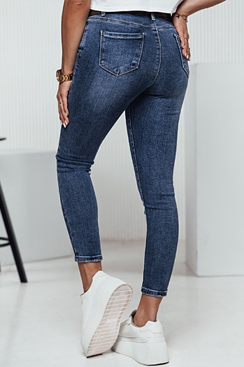 Ženske jeans hlače BUTTONFIT skinny blue Dstreet UY2313