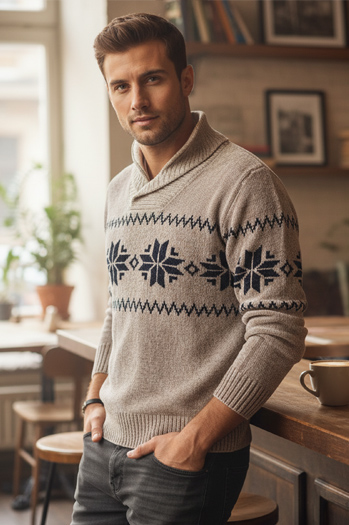 Moški bež pulover Dstreet WX2269