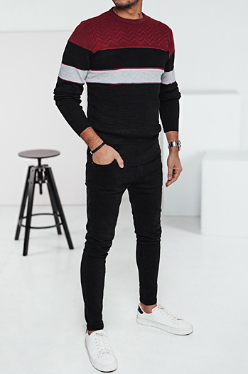 Moški črni pulover Dstreet WX2283