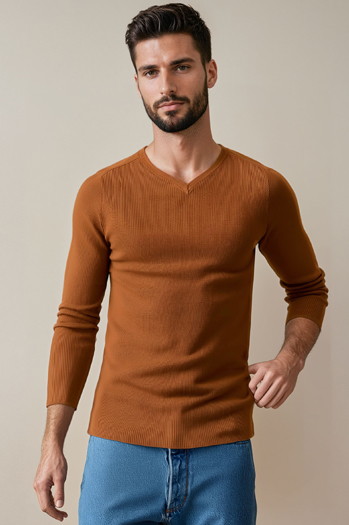 Moški kamelji pulover Dstreet WX2290
