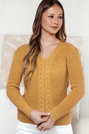 Ženski pulover CASVINA yellow Dstreet MY2388