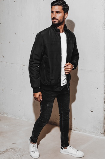 Moška prehodna jakna črna Dstreet TX5005