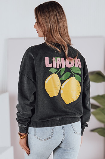 Ženska majica ene velikosti LEMONFIT graphite Dstreet BY1348