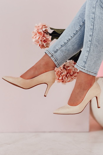 Ženske črpalke SEVINO beige Dstreet ZY0726