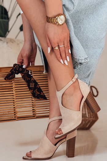 Ženski sandali na pošti SLUPER beige Dstreet ZY0734