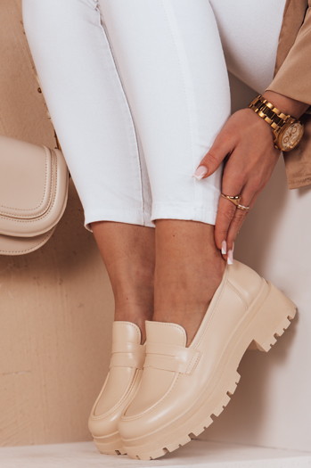 Ženski mokasini TORINO beige Dstreet ZY0777