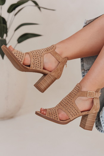 Ženski sandali AMIRIA beige Dstreet ZY0804