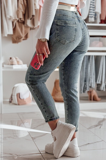 Ženske jeans hlače regular fit LOVANCIO blue Dstreet UY2456