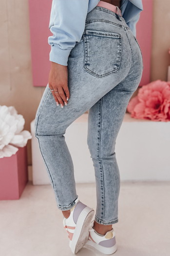 Ženske oprijete hlače iz džinsa SKINNEX blue Dstreet UY2476