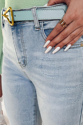 Ženske hlače iz džinsa v srcih JENIVIA blue Dstreet UY2482