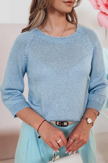 Ženski pulover prevelike velikosti SOFTICAN blue Dstreet MY2434