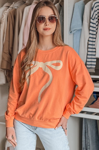 Ženska majica prevelike velikosti SOFTTIE oranžna Dstreet BY1378