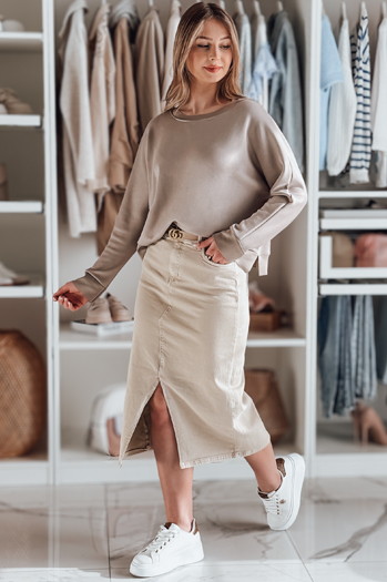 Ženska bluza prevelike velikosti z obeskom NUBISS ash Dstreet RY2800