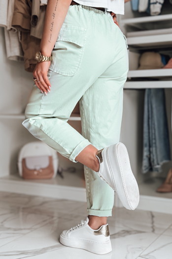 Ženske vrečaste hlače GOTRENDI mint Dstreet UY2528