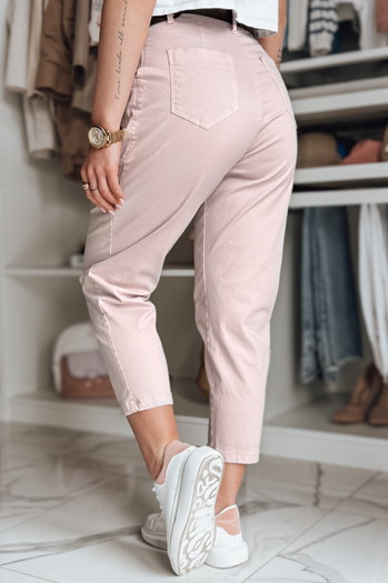 Ženske hlače CHINOSKA hlače roza Dstreet UY2554