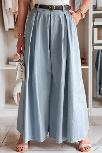 FLOWES modro črtasto krilo-hlačnice Dstreet UY2587