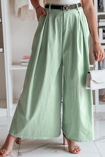 FLOWES krilo-hlačnice s pasom FLOWES mint Dstreet UY2594