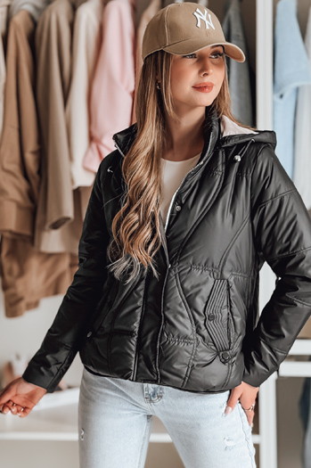 Ženska prehodna prešita jakna MARISSIA black Dstreet TY4853