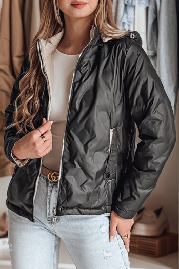 Ženska prehodna reverzibilna jakna SYLVIAN black Dstreet TY4861