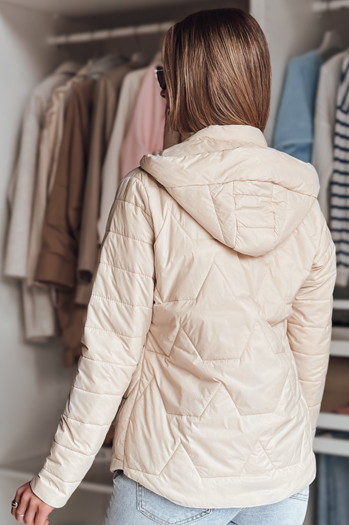 Ženska prehodna prešita jakna ENZIOK beige Dstreet TY4865