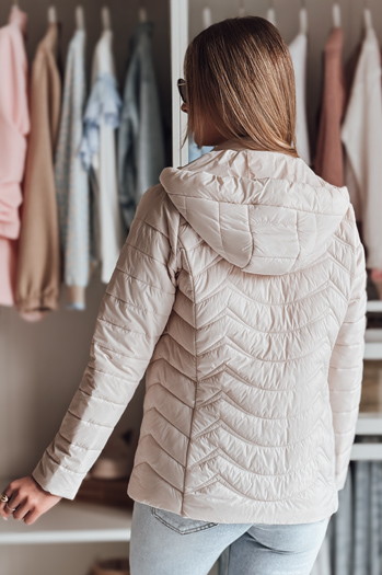 Ženska prehodna prešita jakna MODERIS beige Dstreet TY4867