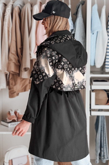 Ženska prehodna jakna parka FERIPARKA black Dstreet TY4875