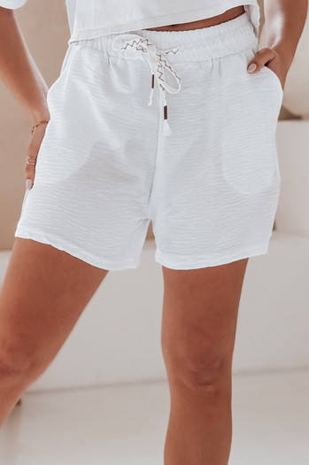 Ženske kratke hlače NOT TOMORROW white Dstreet SY0450