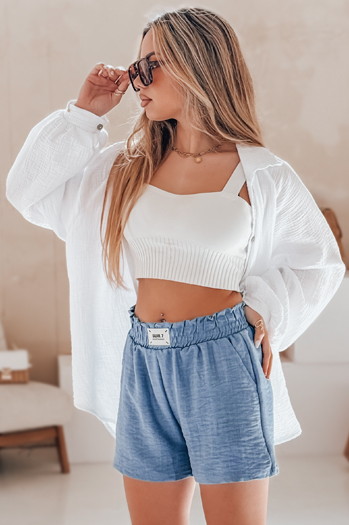 Ženske kratke hlače OWN STYLE blue Dstreet SY0452