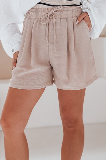 Ženske kratke hlače RELAX TIME beige Dstreet SY0458