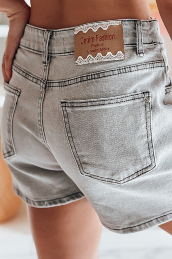 Žensko jeans krilo in kratke hlače CHILL WRAP sive barve Dstreet CY0508