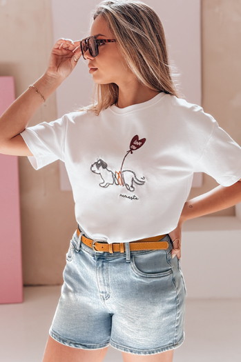 Ženske kratke hlače iz džinsa s pasom SUNNY JIN blue Dstreet SY0470