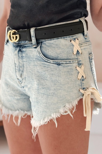 Ženske kratke hlače iz džinsa COOL SUMMER blue Dstreet SY0473