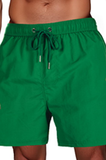 Moške kopalke temno zelene barve Dstreet SX2466