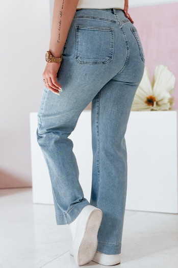 Ženske jeans hlače na zvonec MODAREZ blue Dstreet UY2668
