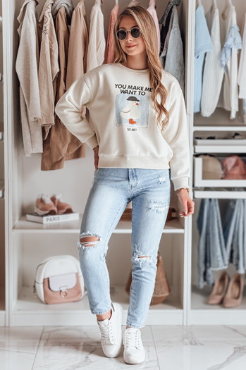 Ženska bluza GOOSHY ecru Dstreet BY1427