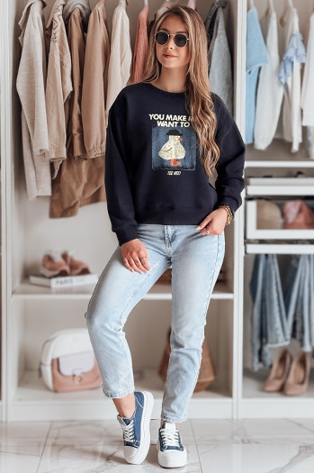 Ženska bluza GOOSHY mornarsko modra Dstreet BY1428