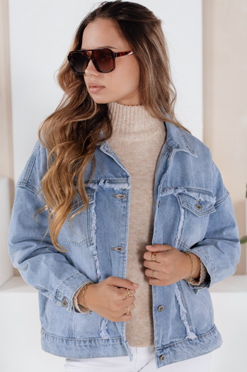 Ženska džins jakna DENZARIA blue Dstreet TY4905