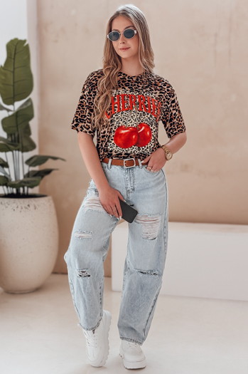 Ženske jeans hlače s pasom BAGGINOVA blue Dstreet UY2683