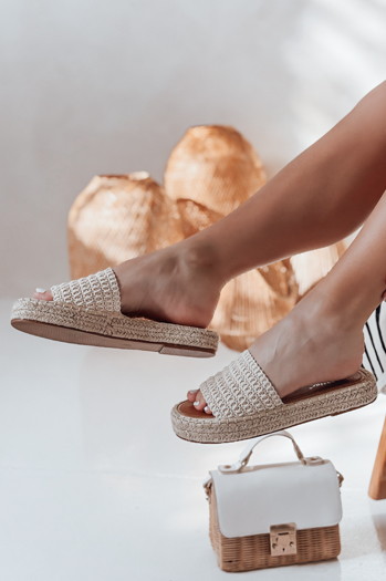 Ženske japonke PLAZENTA beige Dstreet ZY0878
