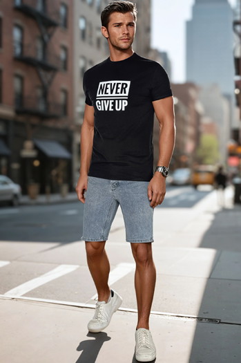 Moške svetlo modre kratke hlače iz džinsa Dstreet SX2490