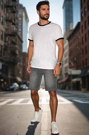 Moške kratke hlače iz džinsa Dstreet SX2501